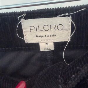 Pilcro Corduroy Black Flare Pants 29